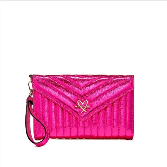 NWT Victoria’s Secret Fuchsia Wallet / Wristlet - Picture 13 of 14